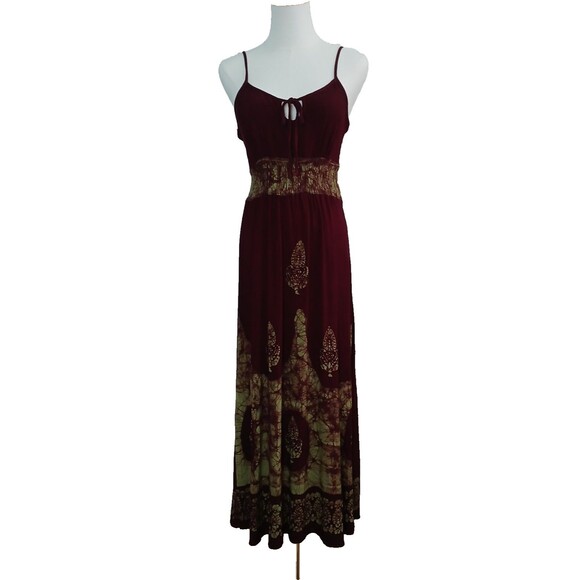 My Choice Women's Maxi Dress Size Small Beachy Boho Side Slits Tube Top Dress - Picture 1 of 12